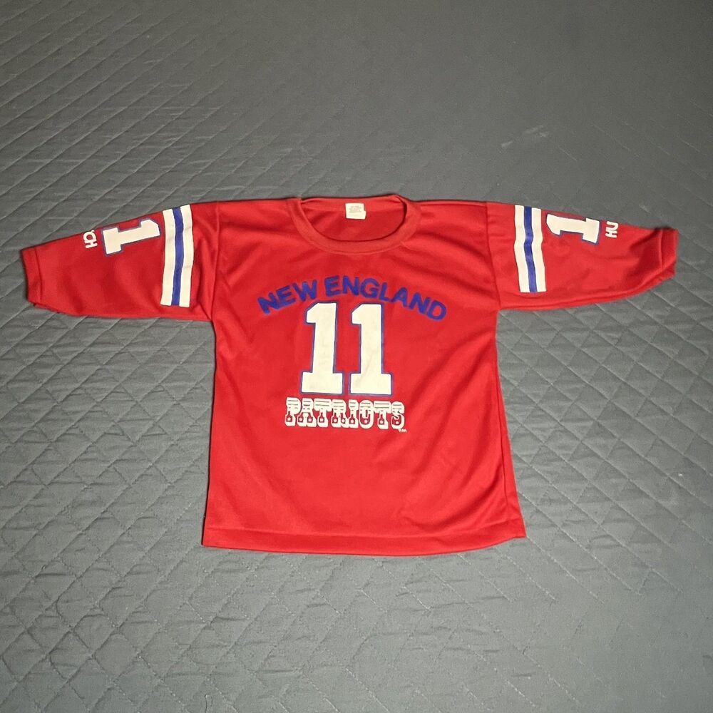 Vintage Hutch New England Patriots Men's Small‎ Youth Football NFL #11 Shirt